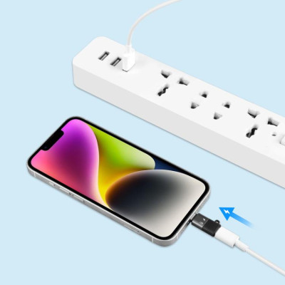 PULUZ USB-C / Type-C na 8-pinový OTG adaptér (čierny) USB-C/iphone