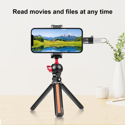 PULUZ USB-C / Type-C na 8 Pin OTG adaptér (černý) USB-C/iphone