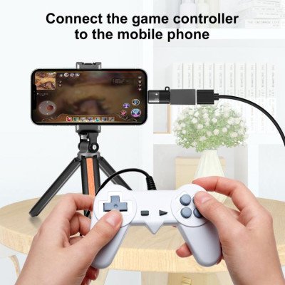 PULUZ USB-C / Type-C na 8-pinový OTG adaptér (čierny) USB-C/iphone