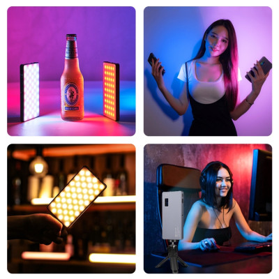 PULUZ LED plnobarevné RGB Beauty Fill Light Kapesní vlogovací fotografické světlo