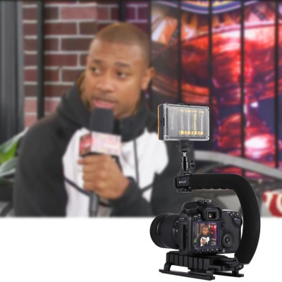 PULUZ PKT3012  U/C držák na sáňky + studiové světlo, pro všechny SLR a DV kamery