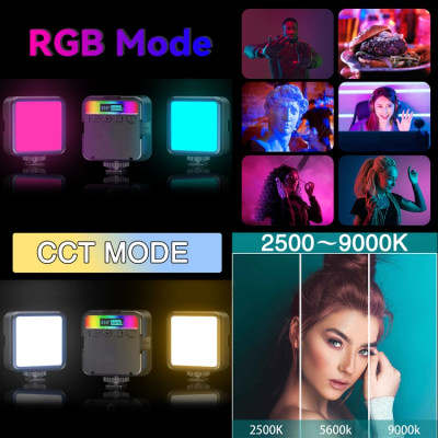 PULUZ PU560B MINI RGB LED světlo 2500-9000K