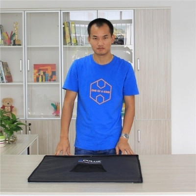 PULUZ Světelný stan přenosný 60 cm, světlo LED, odnímatelné pozadí, mini stativ