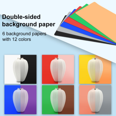 PULUZ Světelný stan přenosný 25 cm, kruhové světlo LED, odnímatelné pozadí, mini stativ