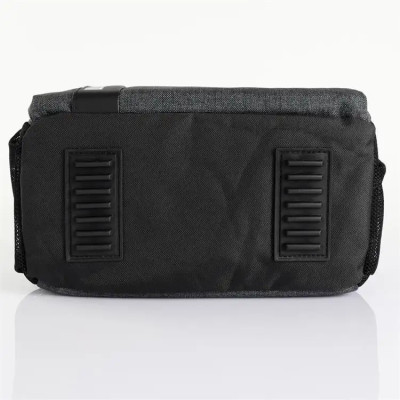 Taška cez rameno ZB201 pre fotoaparát, objektív, uzávierku 23x11x15 cm - sivá