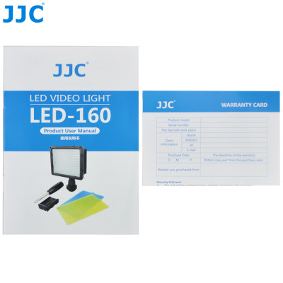 JJC LED 160 světlo pro fotoaparáty a video, výkon 10W