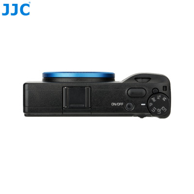 JJC Ozdobný kroužek objektivu pro RICOH modrý