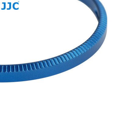 JJC Ozdobný krúžok objektívu pre RICOH modrý