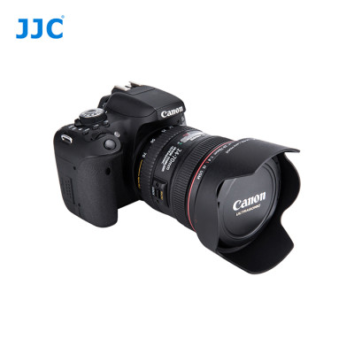 JJC LH-83L Bajonetová sluneční clona objektivu ve stylu Petal Nahrazuje CANON EW-83L