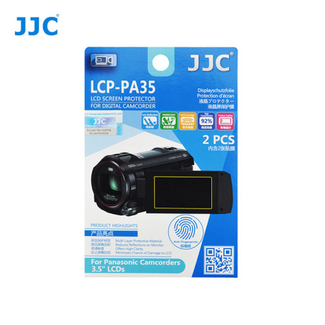 JJC LCP-PA35  ochranná fólie LCD pro videokamery Panasonic 3,5'' LCDS