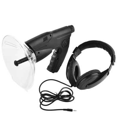 Venkovní dalekohled s přiblížením 8 x , pro pozorování ptáků a jiných zvířat s poslechem zvuků, sluchátka