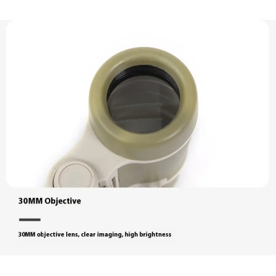 Dětský dalekohled HD 4x30, barva khaki