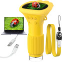 Handheld microscope for students and budding naturalists with LED light, yellow