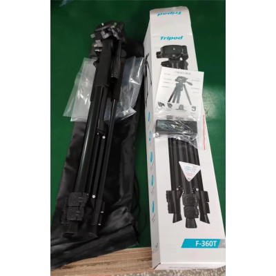 F-360T Statív pre smartfóny a fotoaparáty čierny 162 cm