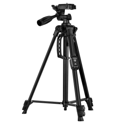 F-3388TT Stativ pro smartphony a fotoaparát + spoušť černý 141 cm