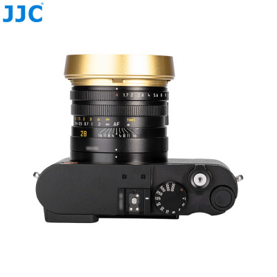 JJC LH-Q3 Slnečná clona + kryt objektívu zlatá, pre LEICA Q3 / Q2 / Q / Q3 43