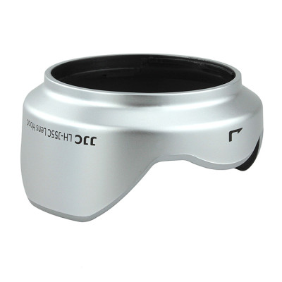 JJC  LH-J55C Silver Sluneční clona, náhrada za Olympus LH-55C stříbrná