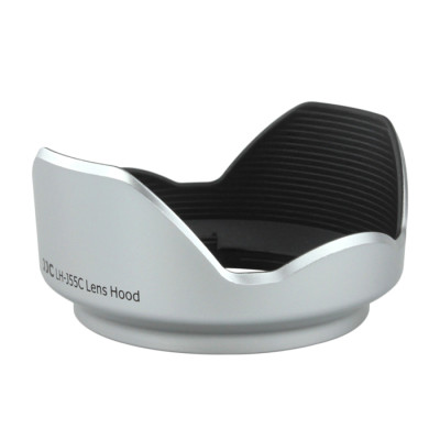 JJC LH-J55C strieborná slnečná clona, náhrada za Olympus LH-55C strieborná