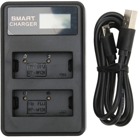 Inteligentná duálna nabíjačka batérií pre FujiFilm NP-W126