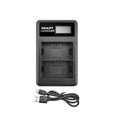 Inteligentná nabíjačka pre dve batérie pre GOPRO Hero 5, 6, 7, 8