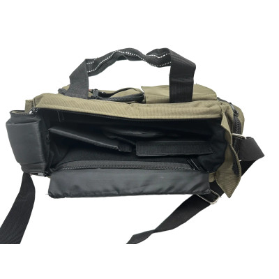 Taška na fotopríslušenstvo s popruhom cez rameno 40 x 24 x 20 cm - khaki