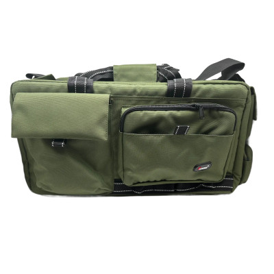 Taška na fotopríslušenstvo s popruhom cez rameno veľká 52 x 26 x 25 cm, khaki