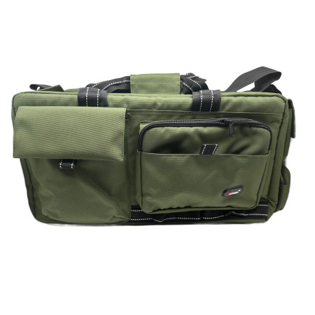 Taška na fotopríslušenstvo s popruhom cez rameno veľká 52 x 26 x 25 cm, khaki