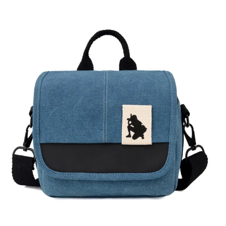 Brašna na foto příslušenství, fotoaparát  19x17x10 cm - modrá