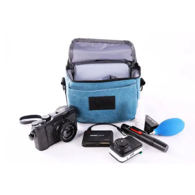 Taška na fotopríslušenstvo, fotoaparát 19x17x10 cm - čierna