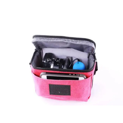 Taška na fotopríslušenstvo, fotoaparát 19x17x10 cm - čierna