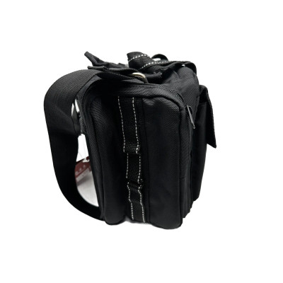 Taška na fotopríslušenstvo s popruhom cez rameno 40 x 24 x 20 cm - čierna