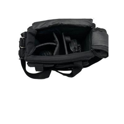 Taška na fotopríslušenstvo s popruhom cez rameno 40 x 24 x 20 cm - čierna