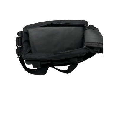 Taška na fotopríslušenstvo s popruhom cez rameno 40 x 24 x 20 cm - čierna