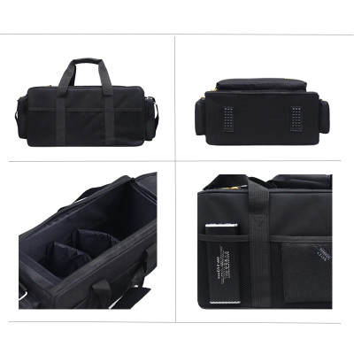 Brašna HDV/01 na foto příslušenství s popruhem přes rameno velká 45 x 19 x 22 cm, černá