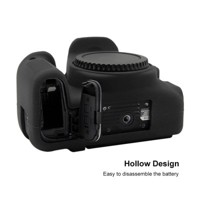 PULUZ silikónové puzdro pre Canon EOS 77D (čierne)