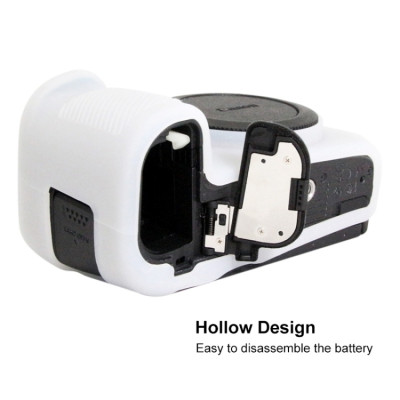 PULUZ silikónové puzdro pre Canon EOS R (biele)