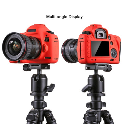 PULUZ silikónové puzdro pre Canon EOS 5D Mark III / 5D3 (červené)