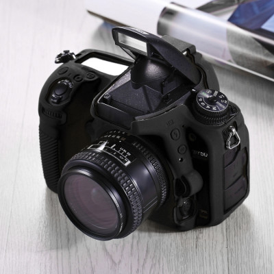 PULUZ silikonové pouzdro pro pouzdro pro Nikon D750 (černé)