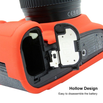 PULUZ silikónové puzdro pre Canon EOS 5D Mark IV (červené)