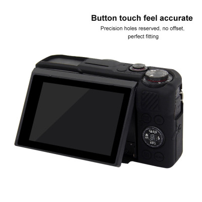 PULUZ silikónové puzdro pre Canon EOS G7 X Mark II (čierne)