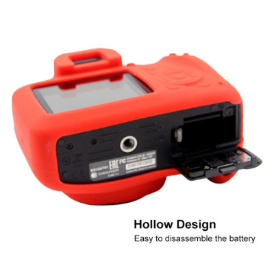 PULUZ silikónové puzdro pre Canon EOS 3000D / 4000D (červené)