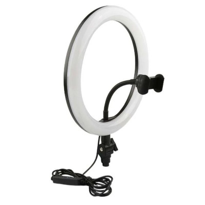 QX-260  12W kruhová lampa 26cm + držák telefonu