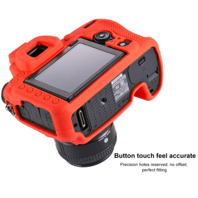 PULUZ silikonové pouzdro pro Nikon D750 (červené)