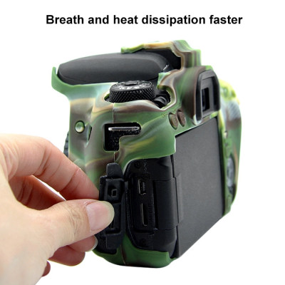 PULUZ silikónové puzdro pre Canon EOS 77D (kamufláž)