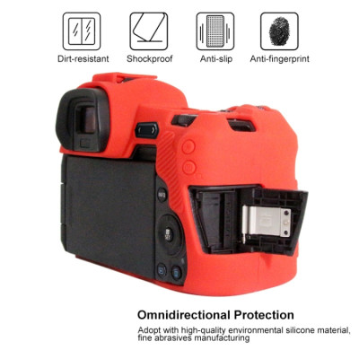 PULUZ silikonové pouzdro pro Canon EOS R (červené)