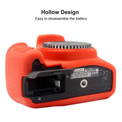 PULUZ silikónové puzdro pre Canon EOS 1300D / 1500D (červené)