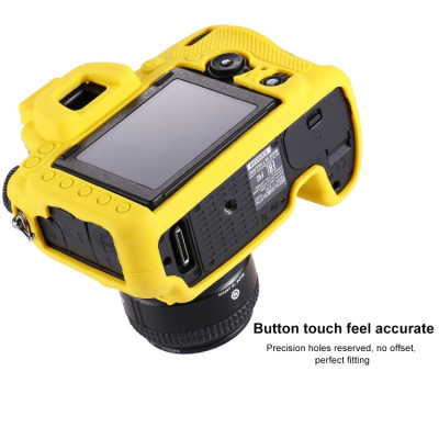 PULUZ silikonové pouzdro pro Nikon D750 (žluté)