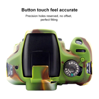 PULUZ silikonové pouzdro pro Canon EOS 1300D / 1500D (kamufláž)