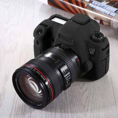 PULUZ silikónové puzdro pre Canon EOS 6D (čierne)