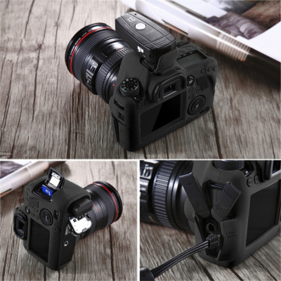 PULUZ silikónové puzdro pre Canon EOS 6D (čierne)